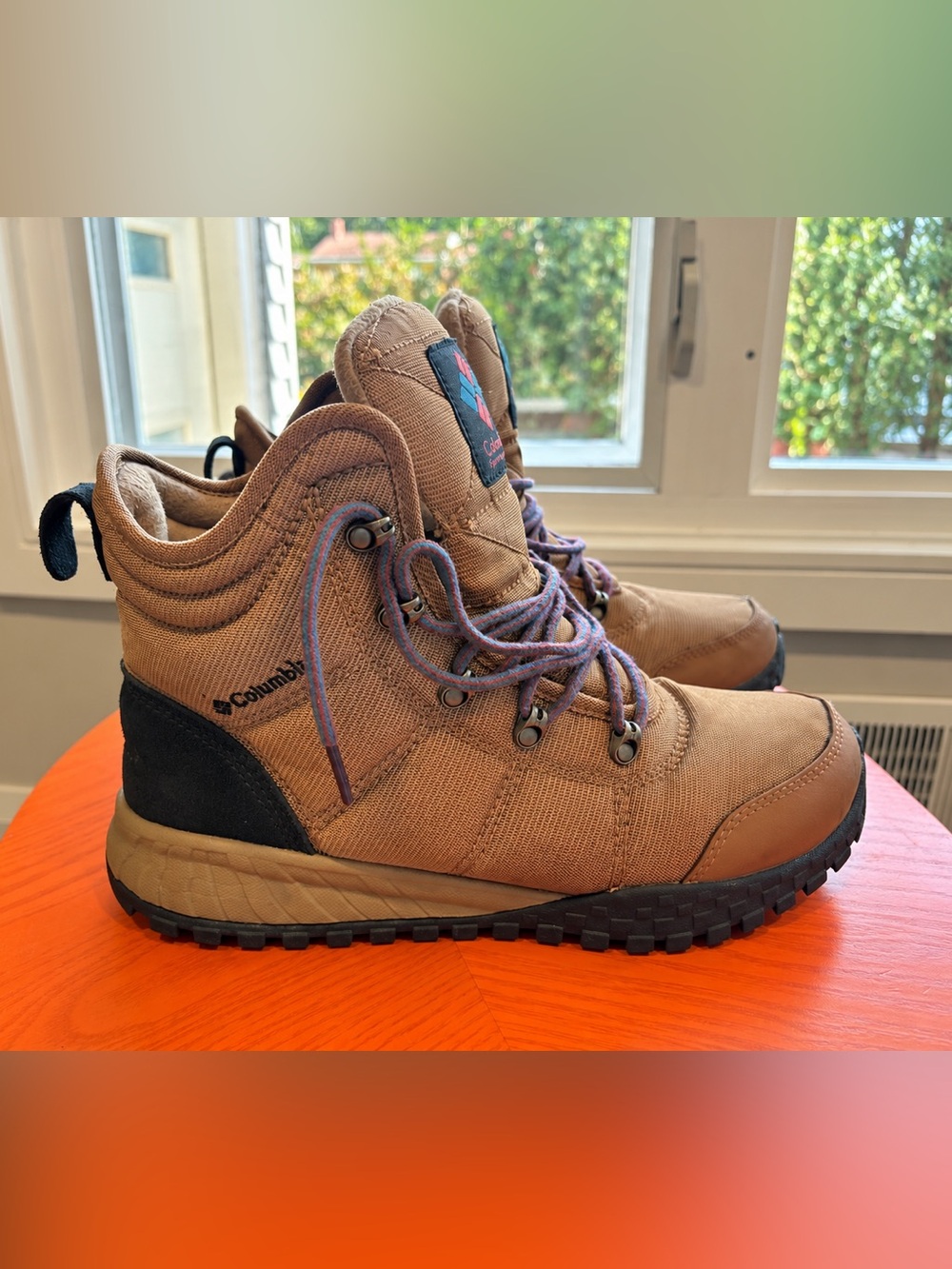Columbia Men’s Fairbanks Hiking Winter Boots Tan Size 8 Wide